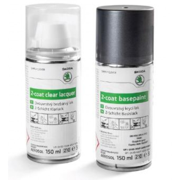 Skoda Lackspray Set F7C Graphit-Grau Metallic 000050200A F7C
