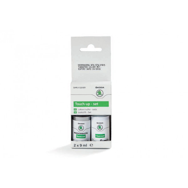 Skoda Lackstiftset Tungsten Silber Metallic F7W Lackstift 000050300A B7W