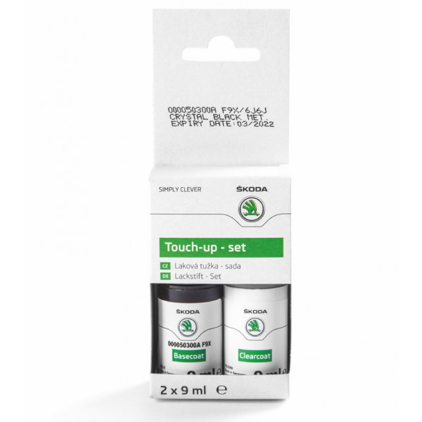 Skoda Lackstiftset Crystal Schwarz F9X Lackstift 000050300A F9X