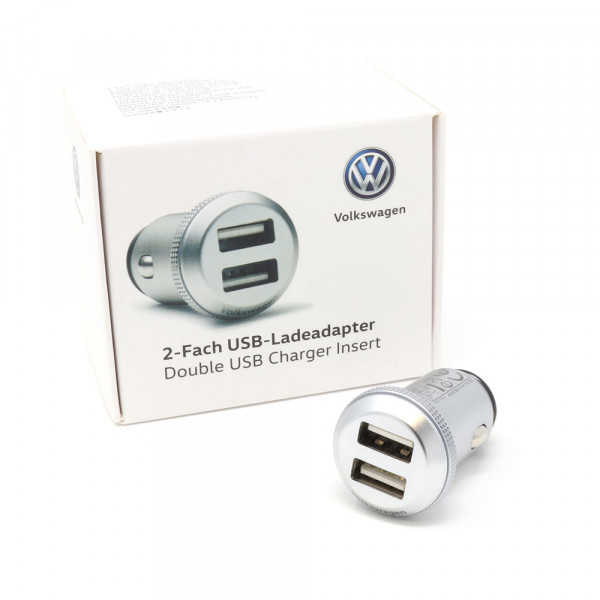 VW USB 2 Fach Ladeadapter 000051443D 2,4A Adapter Zigarettenanzünder Schnelllade Original