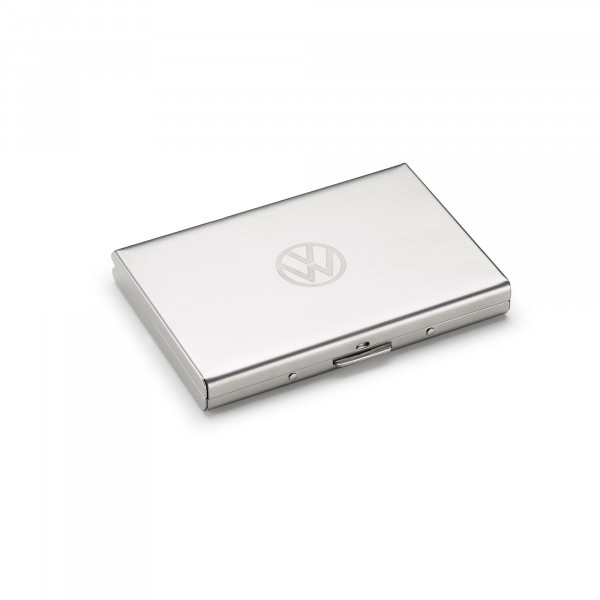 VW Kreditkartenetui 000087403D Edelstahl Gebürstet Visitenkarten Etui RFID Original