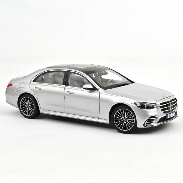 Mercedes Benz S Klasse AMG Line 2021 Brillantsilber 1:18 Modellauto Norev 183805