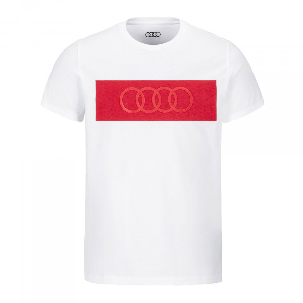 Audi Herren T Shirt Weiß M 3132000403 