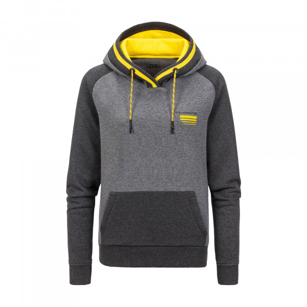 Audi Quattro Damen Hoodie XS S M L XL Grau Gelb Hoody Pullover Sweatshirt Original 3132000901 3132000902 3132000903 3132000904 3132000905