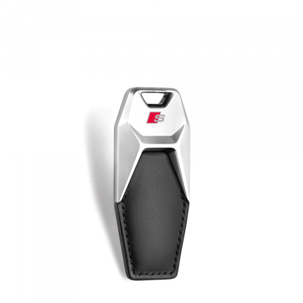 Audi Leder Schlüsselanhänger S 3181900700 Keyring Anhänger Rindsleder Original