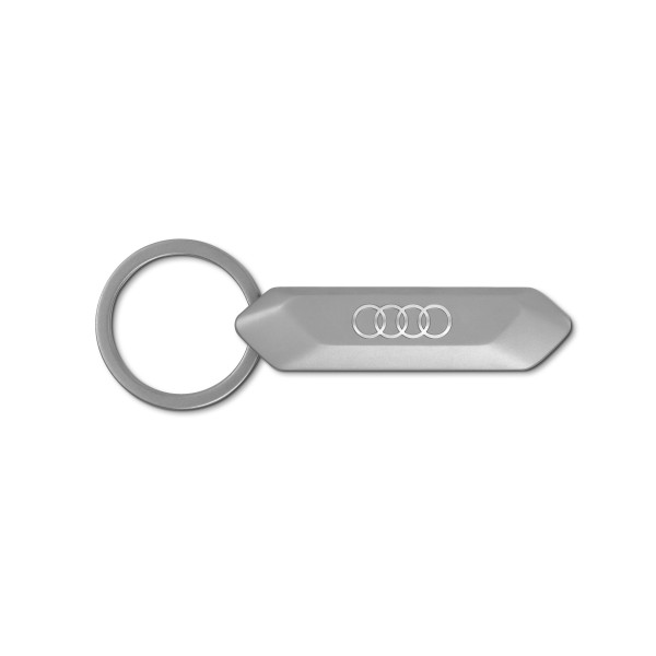 Audi Schlüsselanhänger Ringe Edelstahl silber Anhänger Key Ring 3182100400