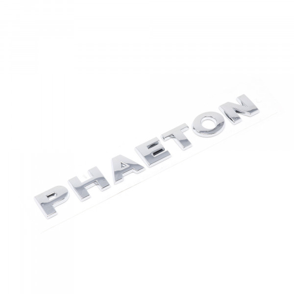 PHAETON Schriftzug Heckklappe chrom hinten Original VW Phaeton 3D0853687A