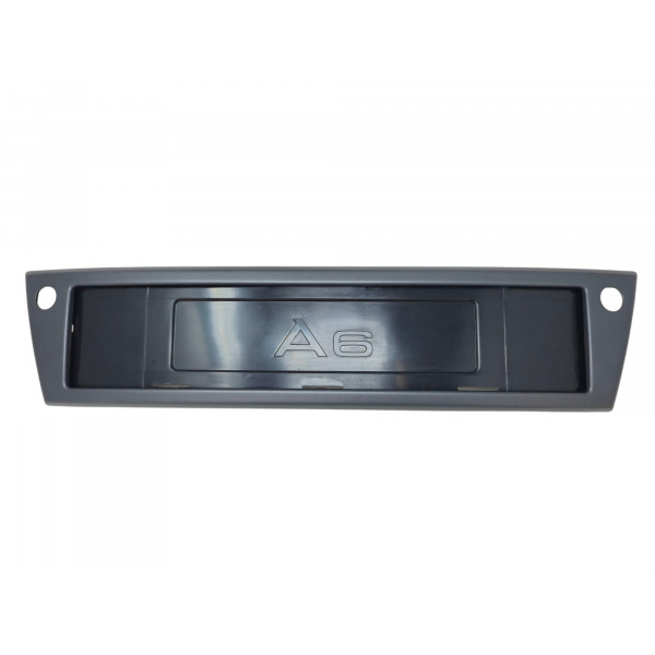 Audi A6 Blende für Kennzeichen Grau Kennzeichenblende 4F0807285F 1QP