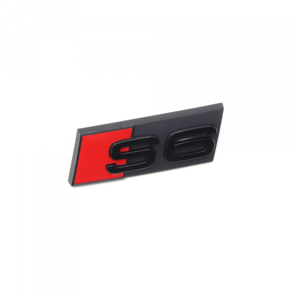 Audi S6 Schriftzug Schwarz Emblem Logo Kühlergrill 4K0071805 Vorne S 6 Grill Original