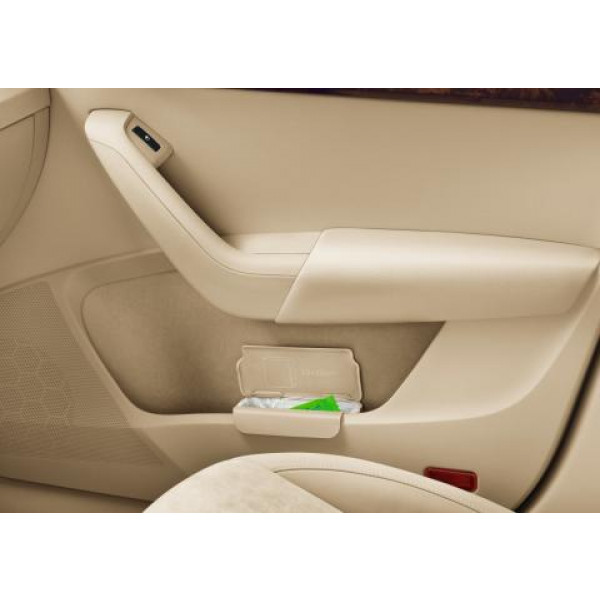 Skoda Abfallbehälter Innentür beige Mülleimer Behälter 5JA061107 WC4