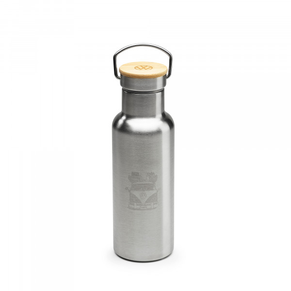 VW Trinkflasche Edelstahl Flasche Bulli T1 Drinking Bottle 7E9069604