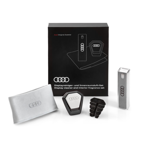Audi Pflegeset Displayreiniger Duftspender Reinigungstuch Duftset 80A057800