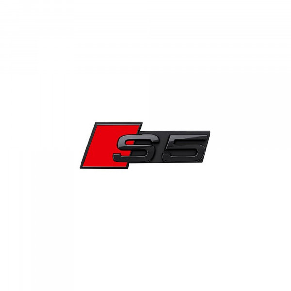 Audi S5 Schriftzug Schwarz Emblem Logo 8W6071805