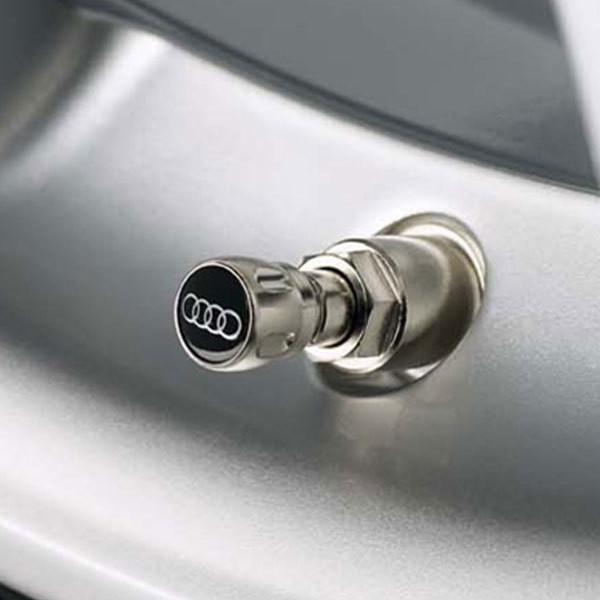 Audi Ventilkappen 4er Set 80A071215 universell Satz für alle Ventile Audi Ringe
