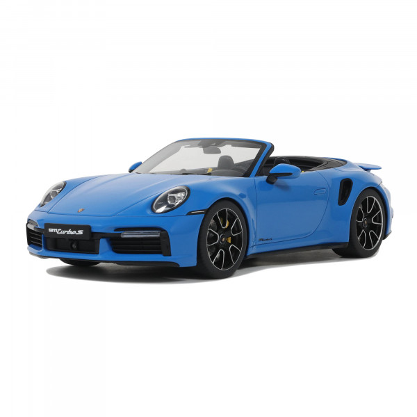 Porsche 911 (992) Turbo S 1:18 Modellauto Miniatur 1/18 Shark Blue Blau GT441