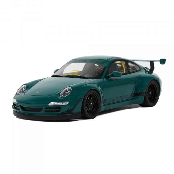 Rauh Welt RWB Porsche 911 (997) Bodykit 1:18 Modellauto Miniatur 1/18 Green Grün Syunkashuto GT Spirit GT896