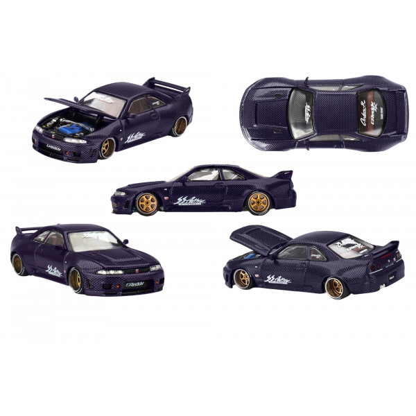 Nissan Skyline GT-R (R33) Active Carbon R V2 1995 1:64 Modellauto KHMG163