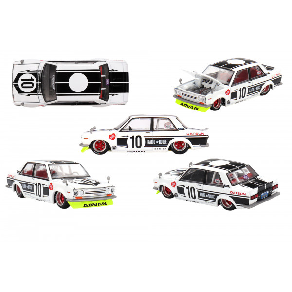 Datsun 510 Street Team XMM V1 1969 1:64 Modellauto Mini GT KHMG176