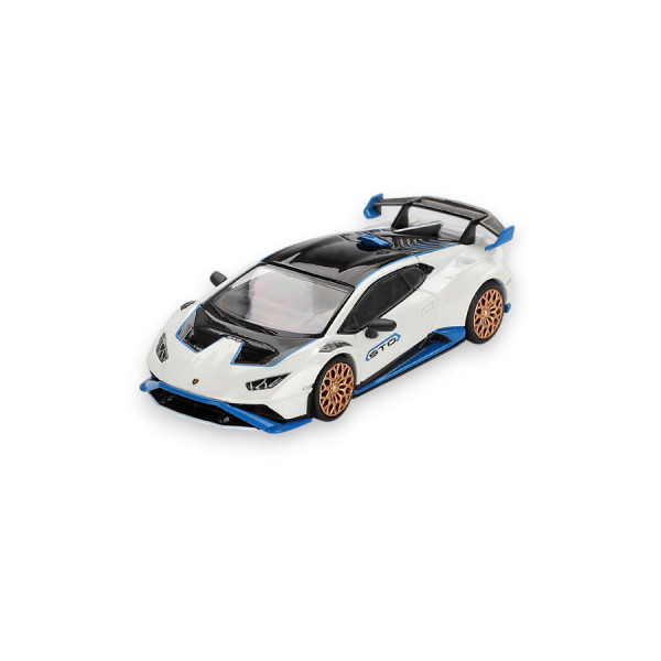 Lamborghini Huracán STO Bianco Asopo 2023 1:64 Mini GT Modellauto MGT00788-L