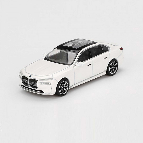 BMW i7 xDrive 60 Limousine 1:64 Modellauto Miniatur 1/64 Mineral White MGT00819