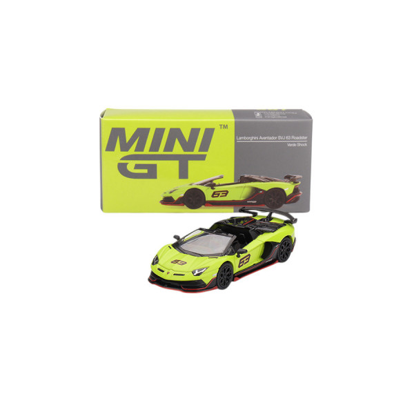 Lamborghini Aventador SVJ 63 Roadster Verde Shock 2022 1:64 Modellauto MGT00887
