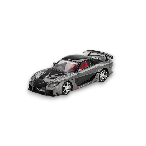 Mazda RX-7 VeilSide Fortune Grey 2011 1:64 Modellauto Mini GT MGT01057-L MGT01057