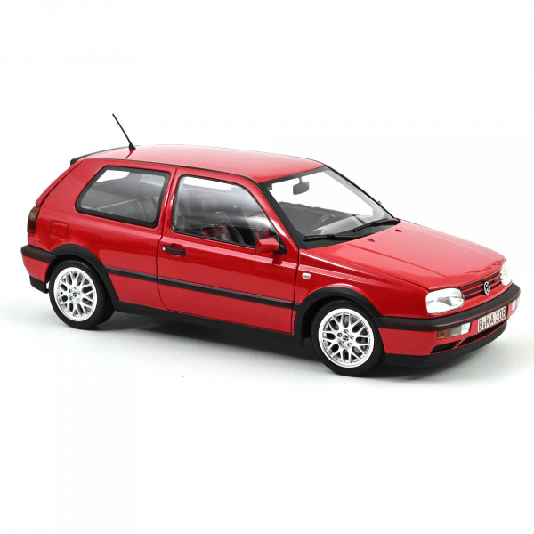 VW Golf 3 GTI 1:18 Modellauto Miniatur 1/18 Flash Rot Red 188418 Rabbit III 3er Norev