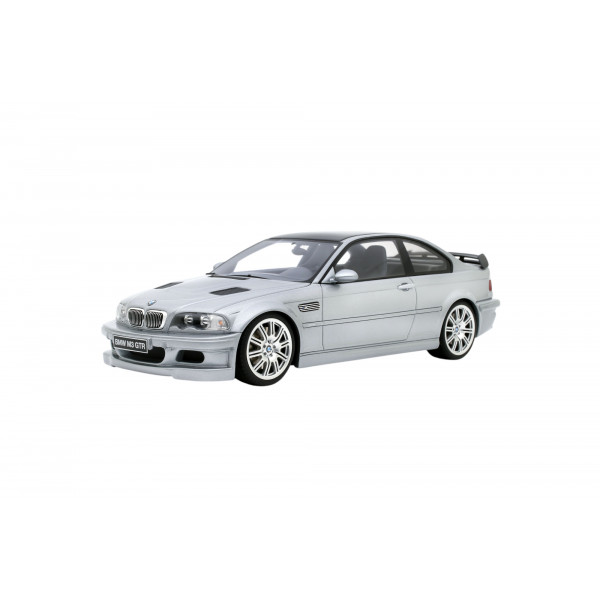 BMW E46 M3 GTR Street Titan Silver Metallic 354 2001 1:18 Modellauto OT1128