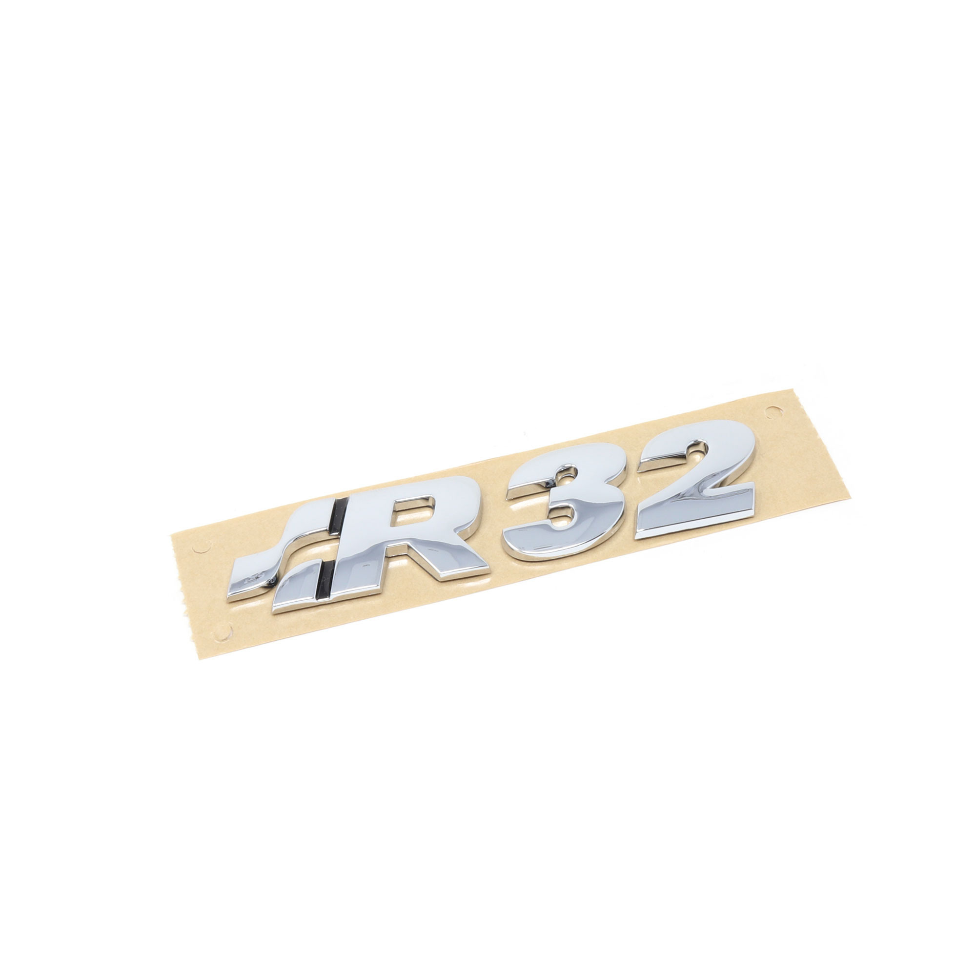 Silber Eternal Metallbuchstaben Aufkleber für V-Olkswagen Bora Golf Farbe: Silber Yppss R32 Logo Emblem für Heckklappe Kofferraum 