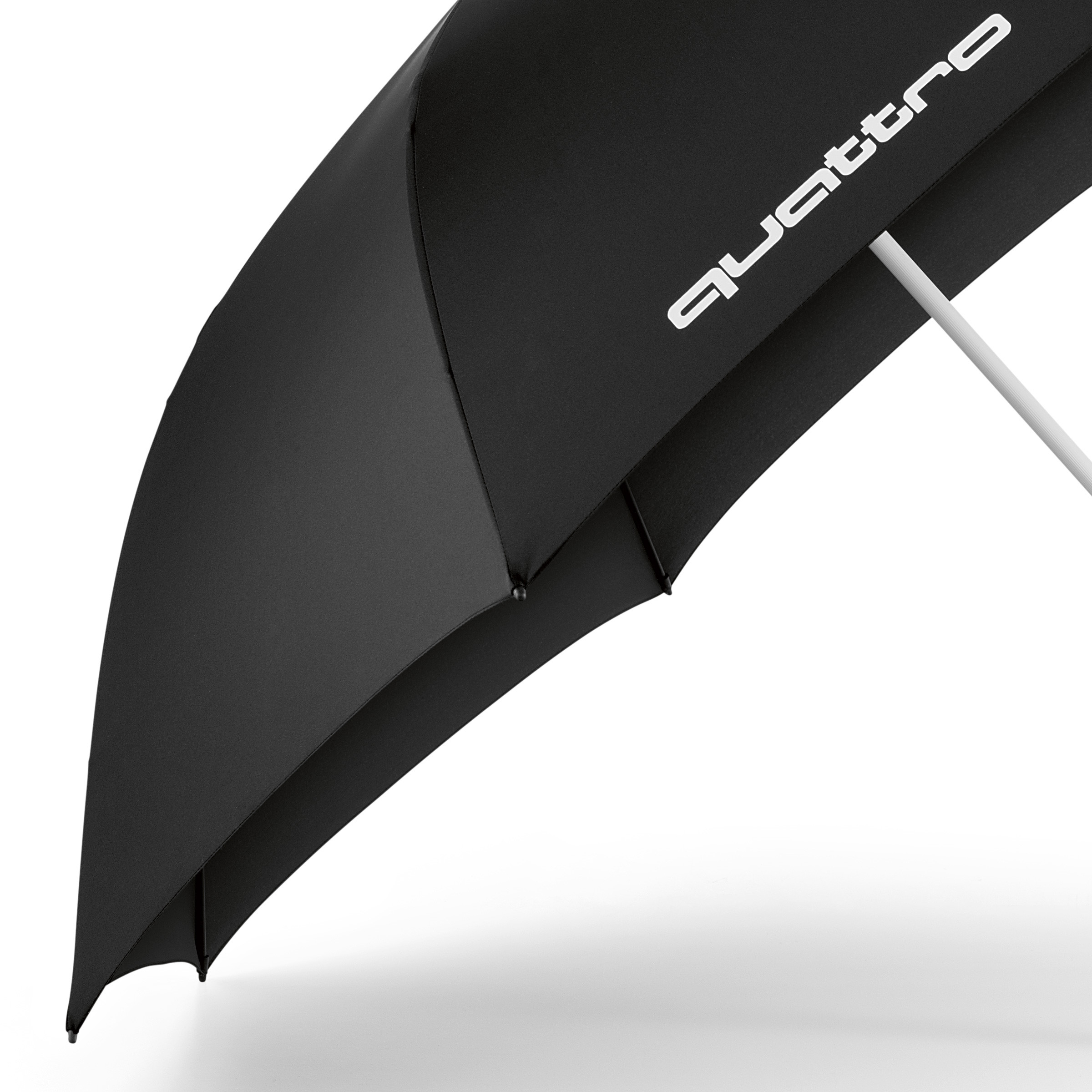 Audi Regenschirm quattro schwarz groß 130 cm Stockschirm Umbrella