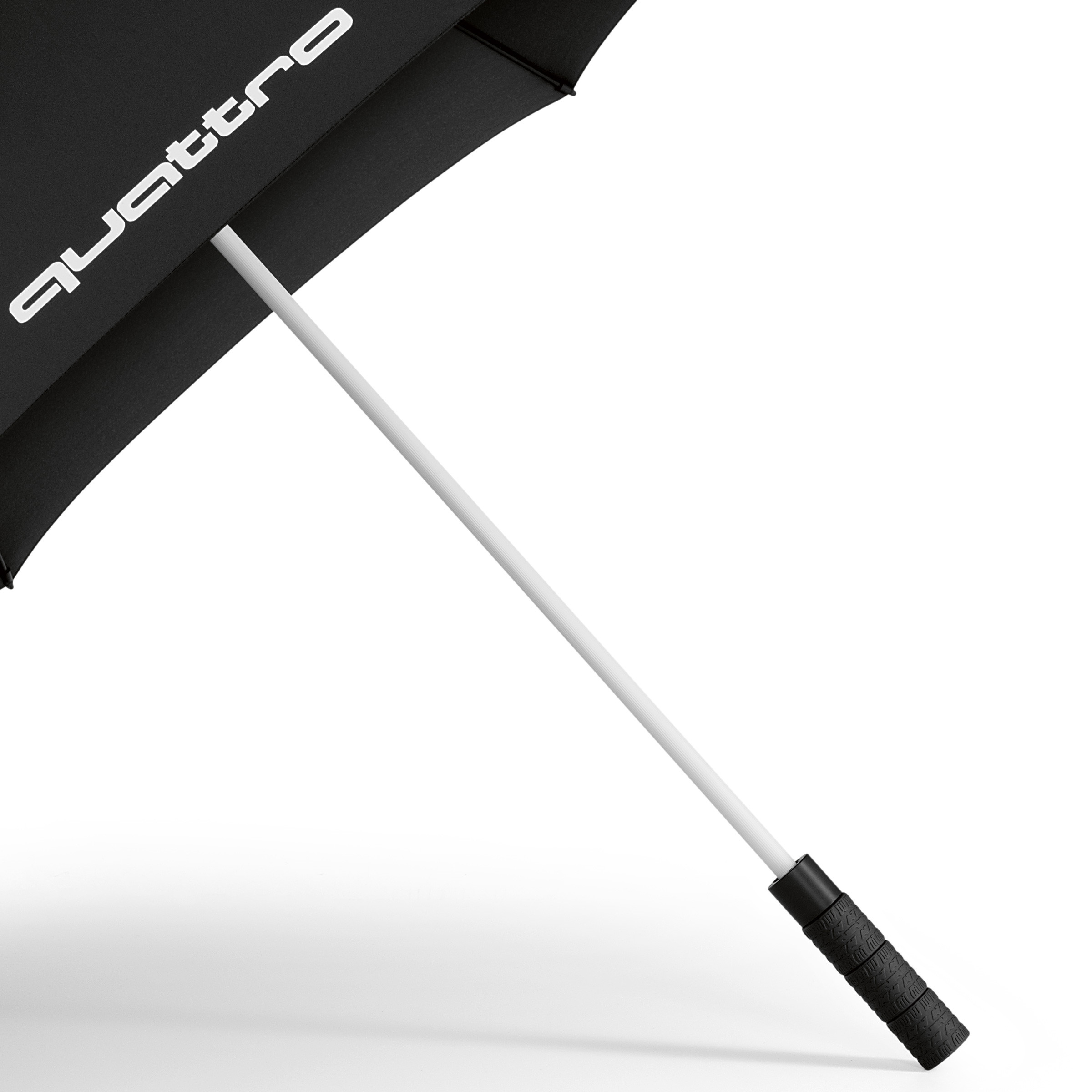 Audi Regenschirm quattro schwarz groß 130 cm Stockschirm Umbrella 3121600100