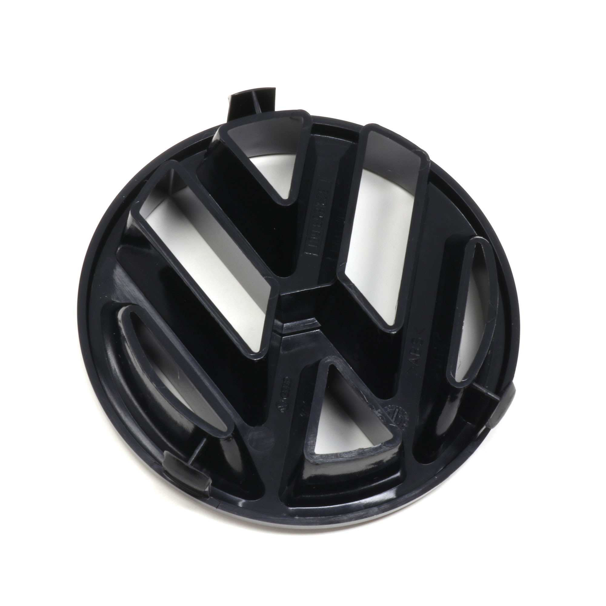 VW ID.4 matt schwarzes Zeichen vorne mit Umfeldkamera