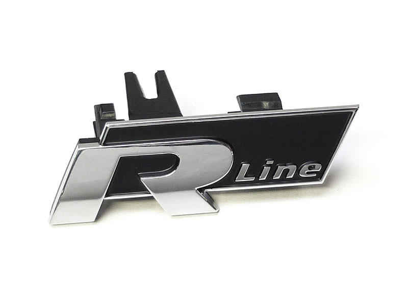 VW R R-line Schriftzug schwarz glänzend