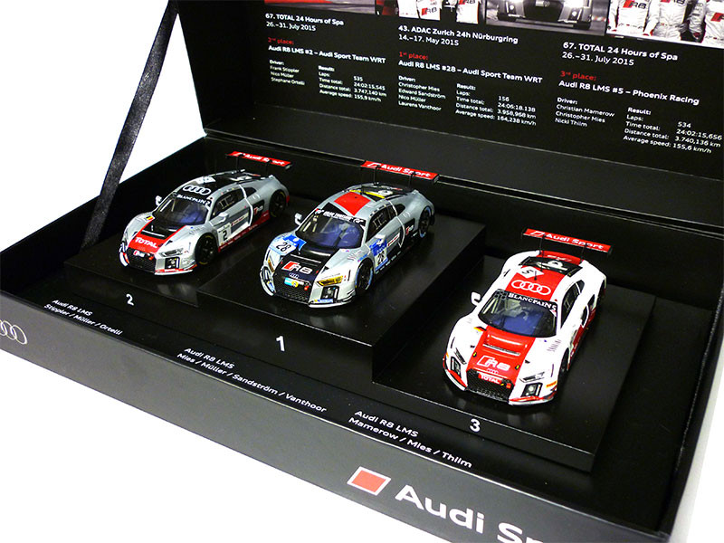 Audi Siegerset R8 Lms 1 43 24h Rennen 2015 5021500483 Spa