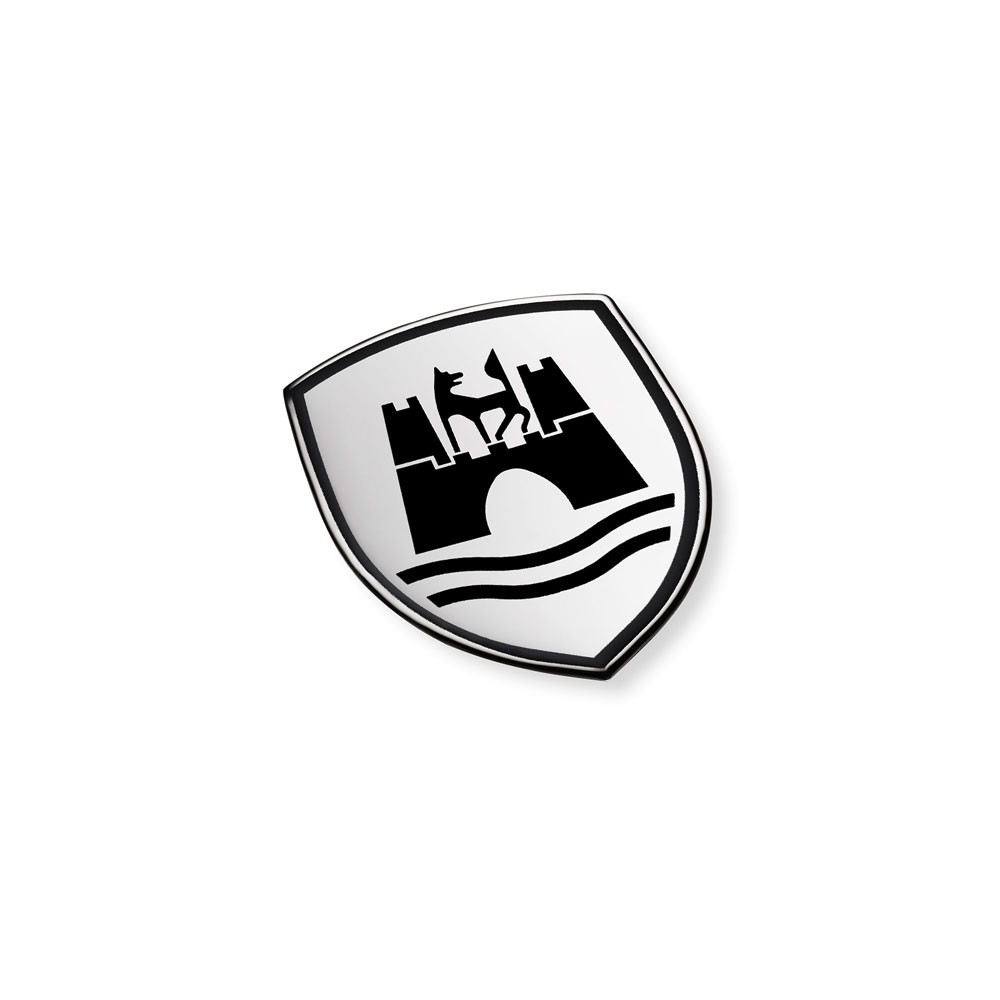 VW Dekorfolie Wolfsburg Wappen Set 2 Stück Wappen Aufkleber Logo Emblem