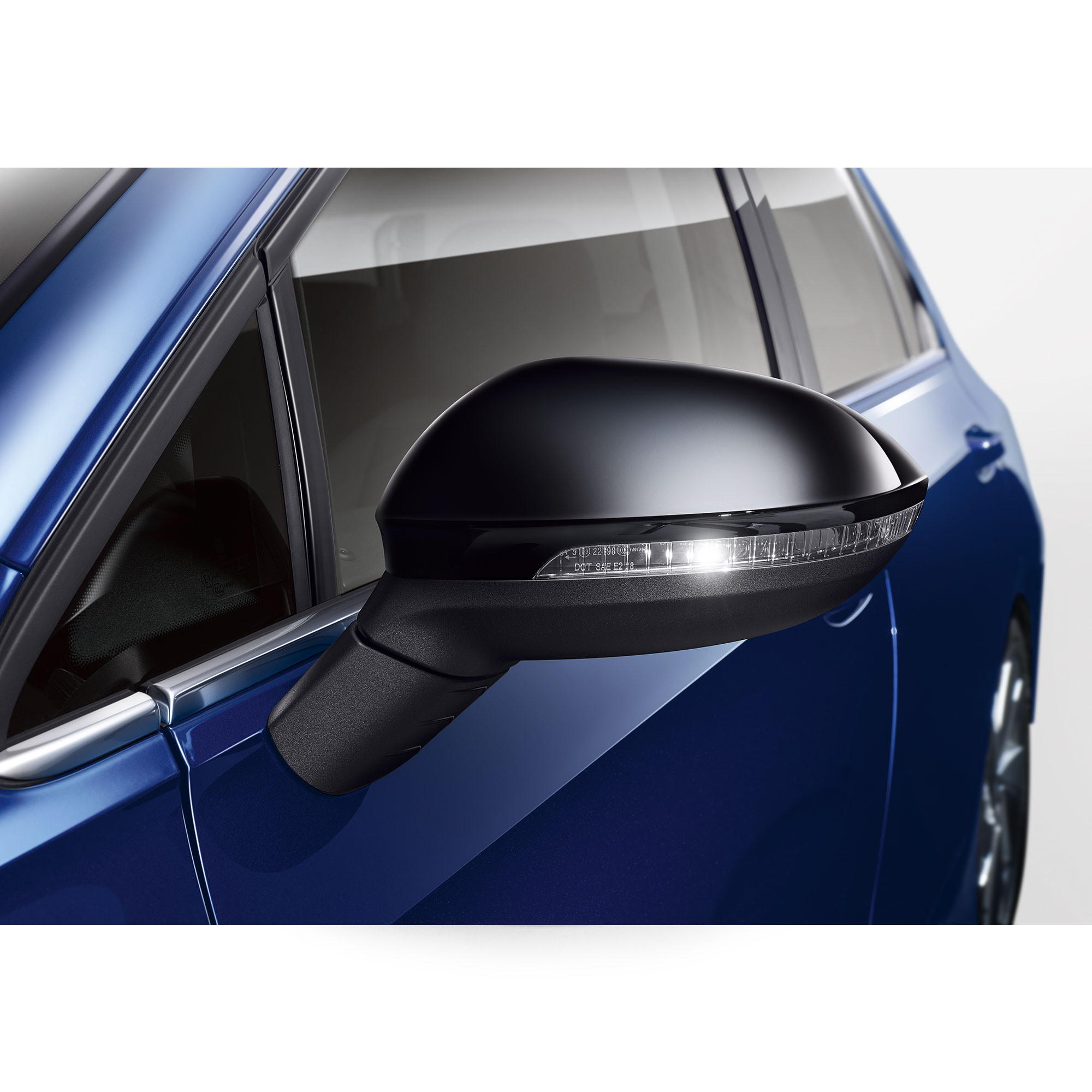 VW Golf 8 / ID.3 Außenspiegelkappen Schwarz Hochglanz