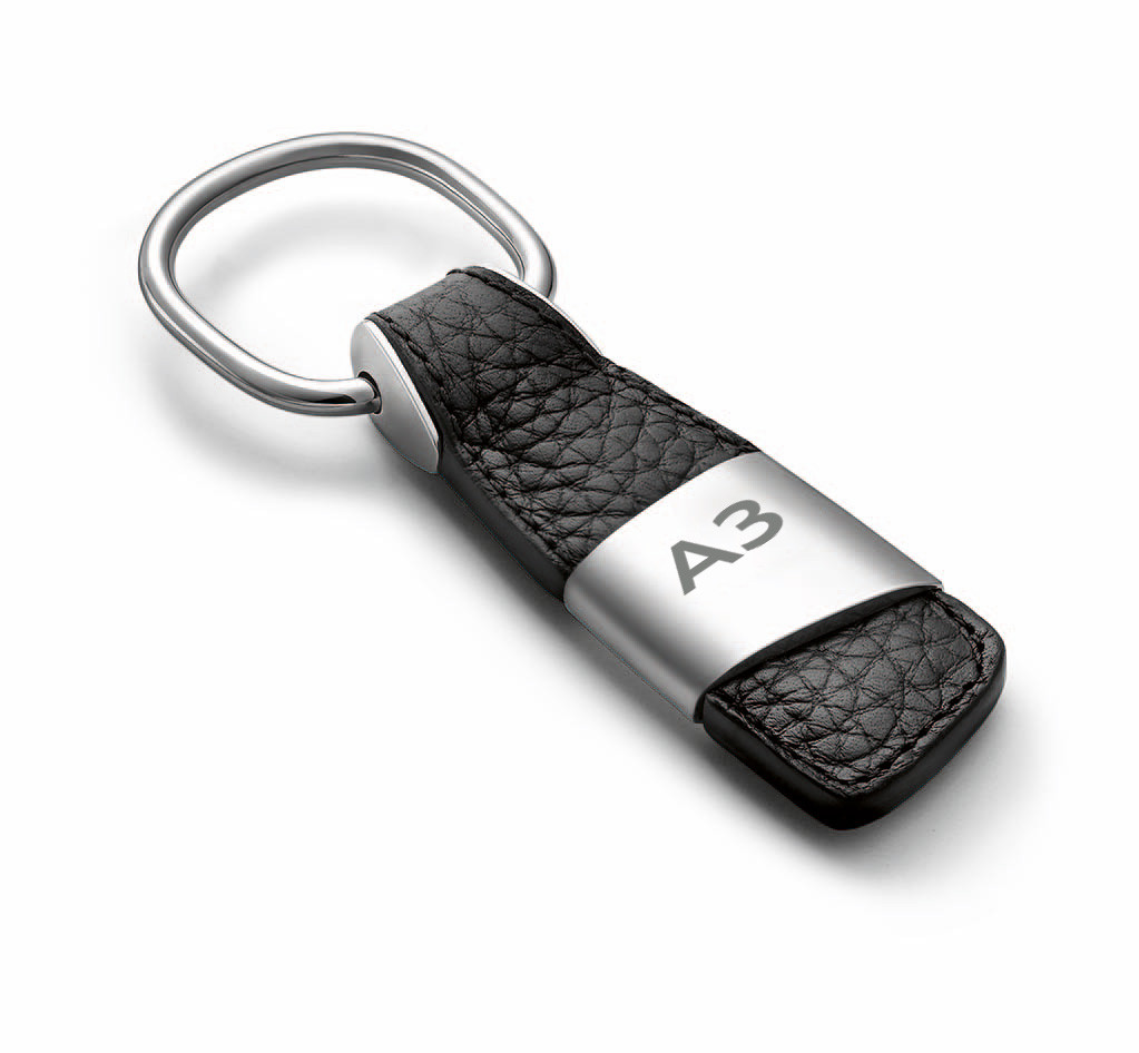 Audi A3 Leder Schlüsselanhänger Rindsleder Key Ring 3181400203