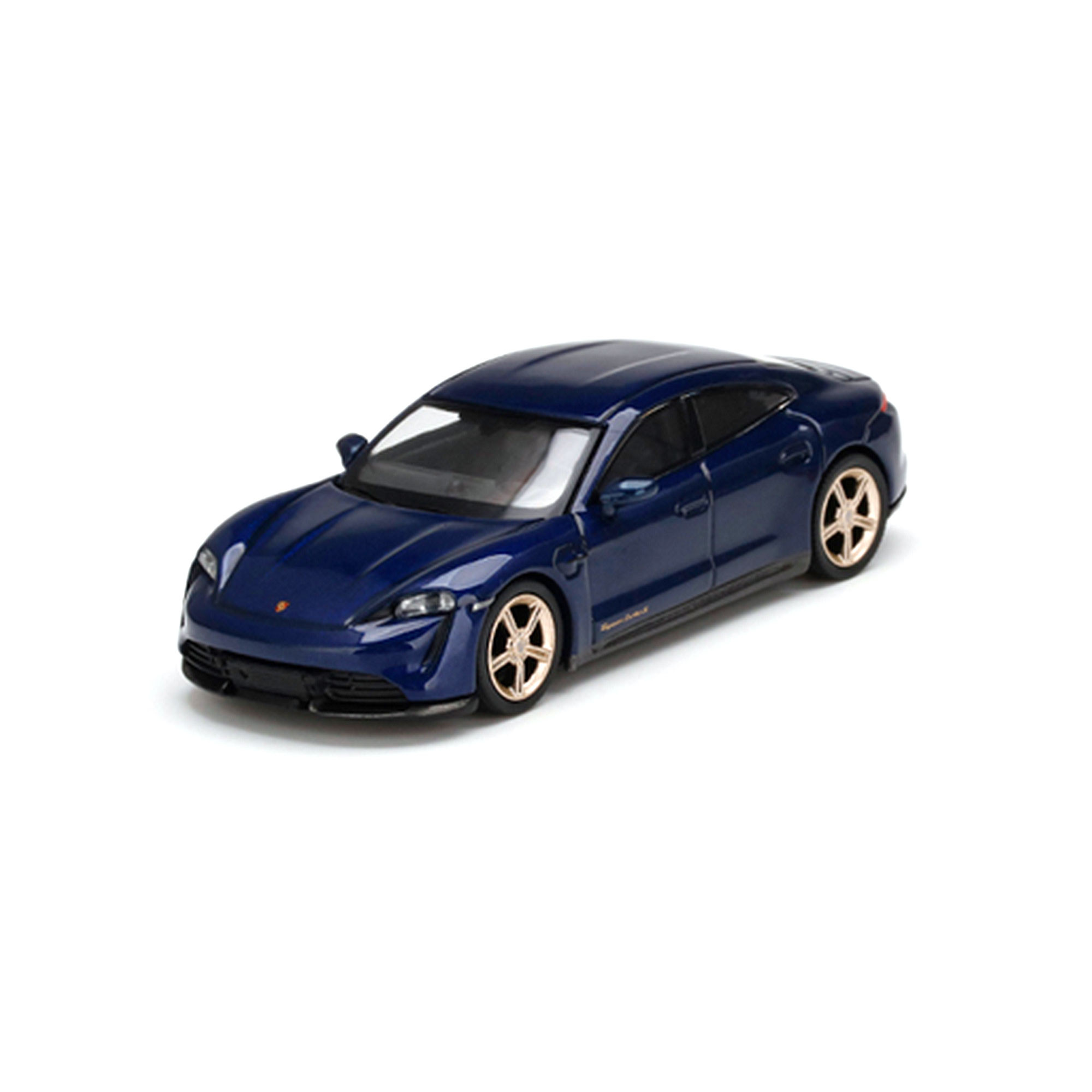 Porsche Taycan Turbo S 1:64 Modellauto Miniatur 1:64 Gentian Blue