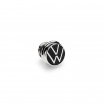 VW Ansteck Pin Silber Schwarz 000087000T Ansteckpin Anstecknadel Logo Emblem Original