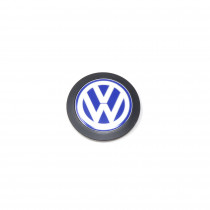 Original VW Emblem für Motorabdeckung 038103940F Logo Abdeckung Blau Weiß 90mm Zeichen Motorraum