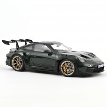 Porsche 911 GT3 RS 2022 Jetgrün metallic und Schwarz 1:12 Modellauto 127532 Norev