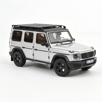 Mercedes Benz G Klasse 2024 Iridiumsilber 1:18 Modellauto Norev 183030