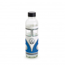 VW T1 Trinkflasche Glas Flasche Bulli Glasflasche Blau Bottle 1H2087703E