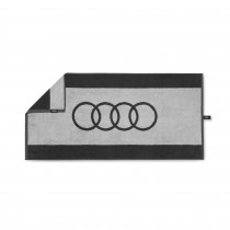 Audi 3122200400 Regenschirm Taschenschirm, schwarz, mit Ringe Logo :  : Fashion
