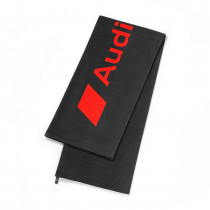 Audi Sport Strandlaken dunkelgrau / rot 80x180cm Badetuch Handtuch 3132302200