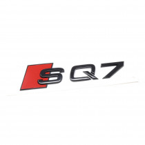 Audi SQ7 S Q7 Schriftzug Schwarz Emblem Logo Hinten Heckklappe 4M0071804 Schwarz Rot Original Modellbezeichnung
