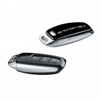 Original Audi Schlüsselblende e-tron GT Schriftzug für Fahrzeugschlüssel Schlüssel Cover Mythosschwarz 4N0071208D Y9T