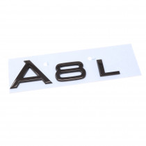 Audi A8L A8 L Schriftzug Schwarz Emblem Logo Hinten Heckklappe 4N0071803A Heck Original Black Edition 