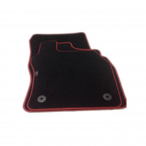 Seat Leon FR Textilfußmatten Schwarz Rot Fußmatten Stoffmatten 5F0863011G LOE