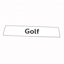 Kennzeichenschild 51,8 x 11cm GOLF 